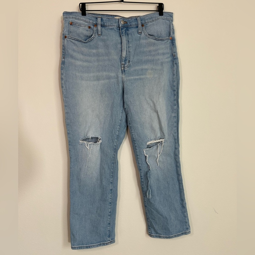 Madewell High-Rise Slim Crop Boyjean